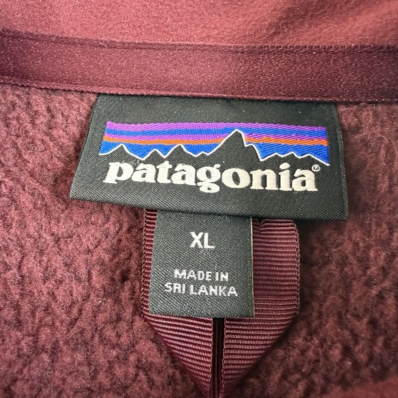 Patagonia Better Sweater Full Zip Women's Fleece Jacket Size XL Maroon - Picture 7 of 11